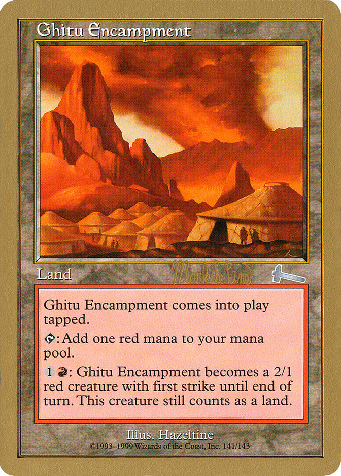 Ghitu Encampment (Mark Le Pine) [World Championship Decks 1999] | Shuffle n Cut Hobbies & Games