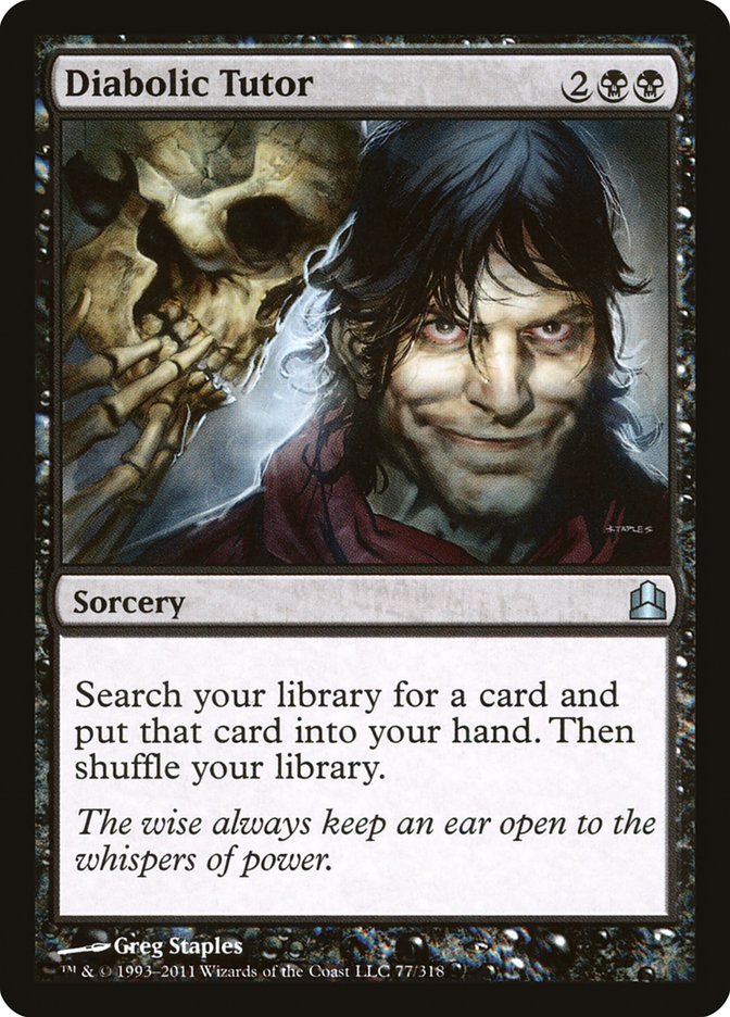 Diabolic Tutor [Commander 2011] | Shuffle n Cut Hobbies & Games