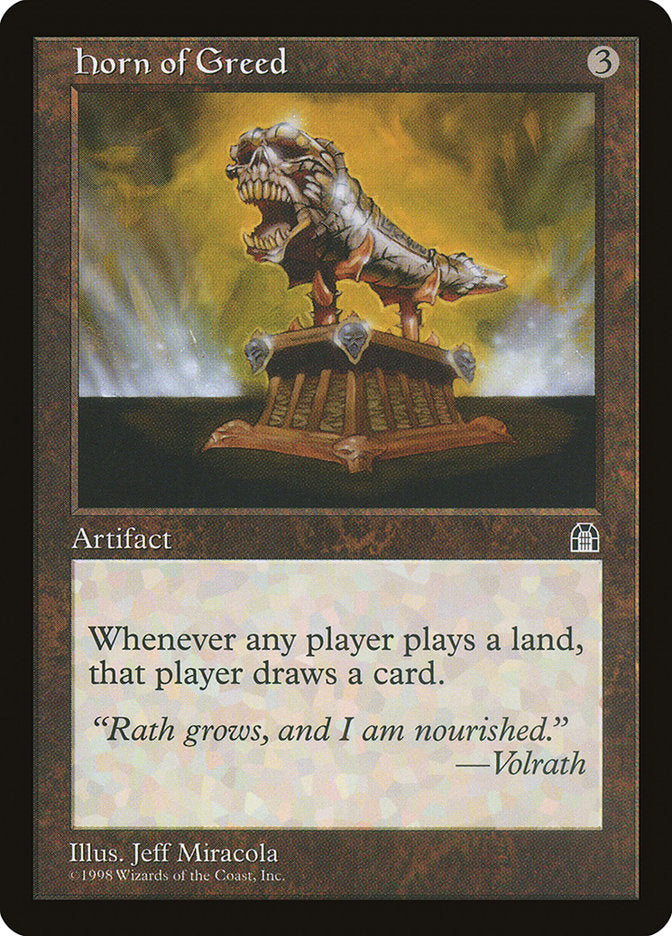 Horn of Greed [Stronghold] | Shuffle n Cut Hobbies & Games