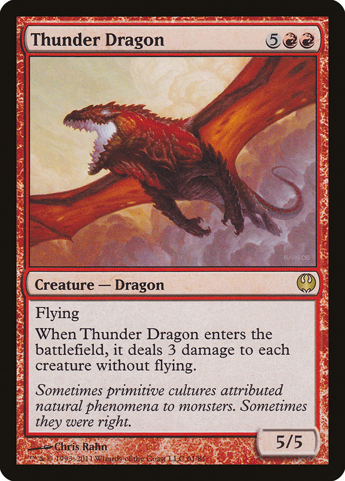 Thunder Dragon [Duel Decks: Knights vs. Dragons] | Shuffle n Cut Hobbies & Games