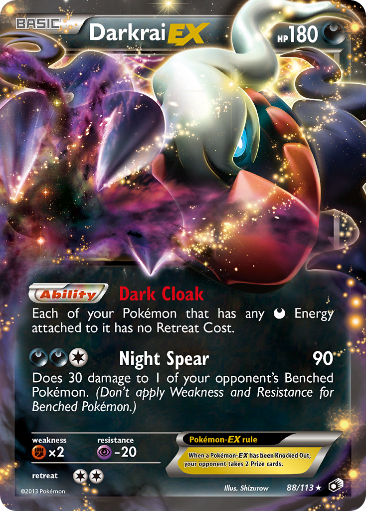 Darkrai EX (88/113) [Black & White: Legendary Treasures] | Shuffle n Cut Hobbies & Games