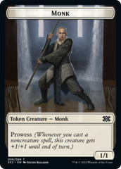 Boar // Monk Double-Sided Token [Double Masters 2022 Tokens] | Shuffle n Cut Hobbies & Games