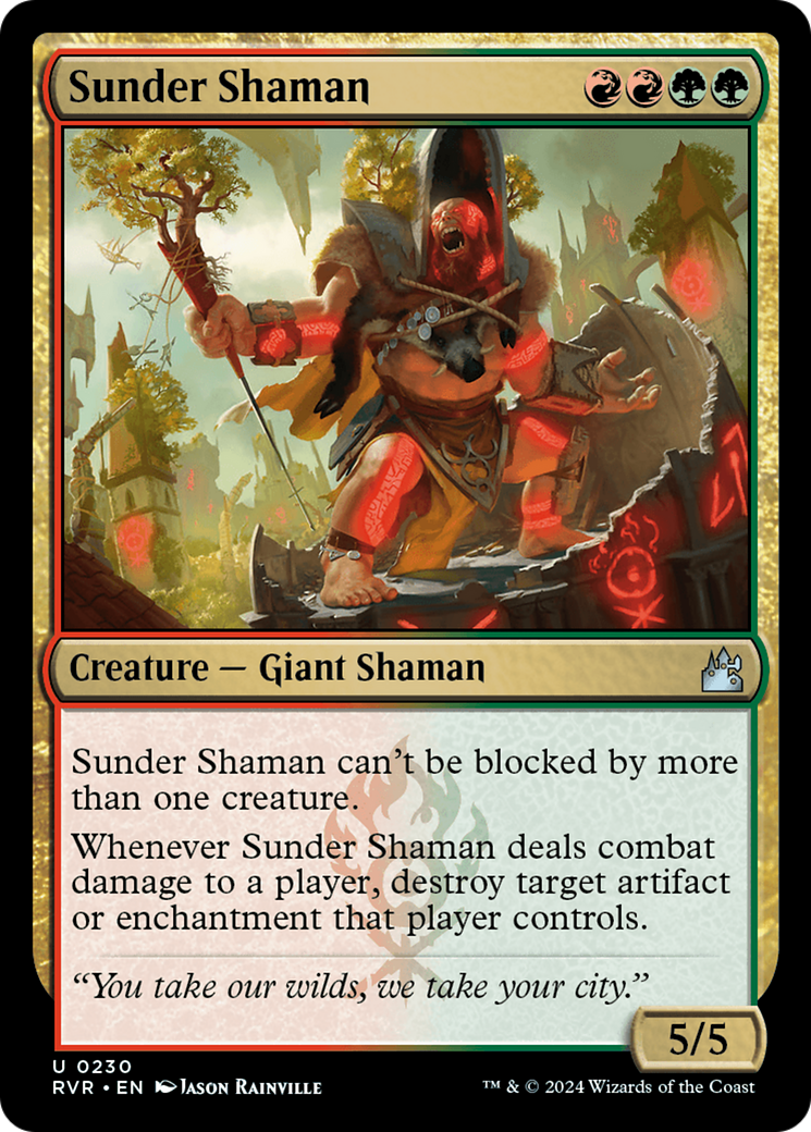 Sunder Shaman [Ravnica Remastered] | Shuffle n Cut Hobbies & Games