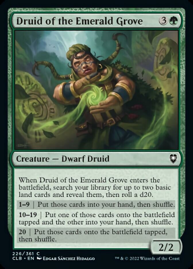 Druid of the Emerald Grove [Commander Legends: Battle for Baldur's Gate] | Shuffle n Cut Hobbies & Games