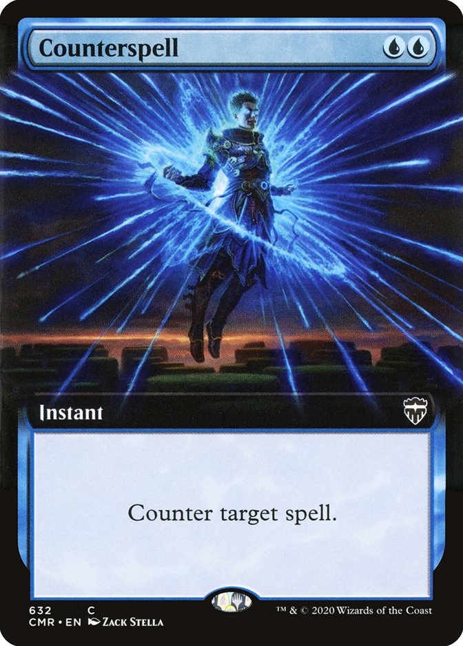 Counterspell (Extended Art) [Commander Legends] | Shuffle n Cut Hobbies & Games