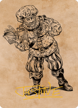 Volo, Itinerant Scholar Art Card (Gold-Stamped Signature) [Commander Legends: Battle for Baldur's Gate Art Series] | Shuffle n Cut Hobbies & Games
