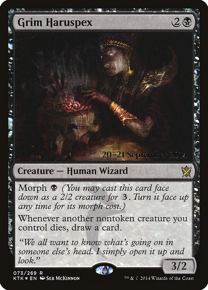 Grim Haruspex [Khans of Tarkir Prerelease Promos] | Shuffle n Cut Hobbies & Games