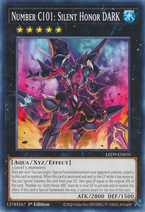Number C101: Silent Honor DARK [LED9-EN010] Common | Shuffle n Cut Hobbies & Games