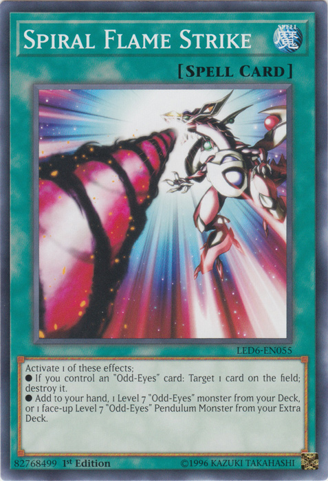 Spiral Flame Strike [LED6-EN055] Common | Shuffle n Cut Hobbies & Games