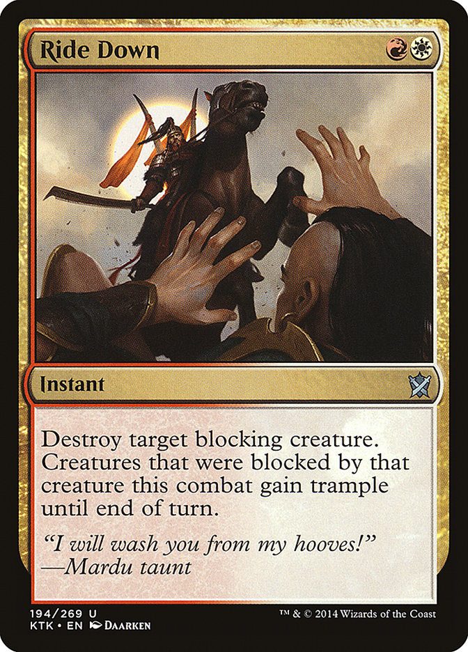 Ride Down [Khans of Tarkir] | Shuffle n Cut Hobbies & Games