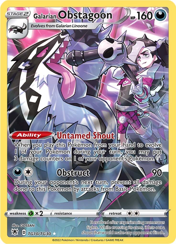 Galarian Obstagoon (TG10/TG30) [Sword & Shield: Astral Radiance] | Shuffle n Cut Hobbies & Games