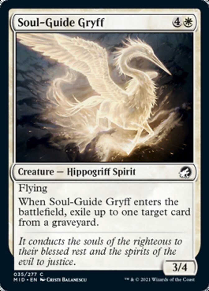 Soul-Guide Gryff [Innistrad: Midnight Hunt] | Shuffle n Cut Hobbies & Games