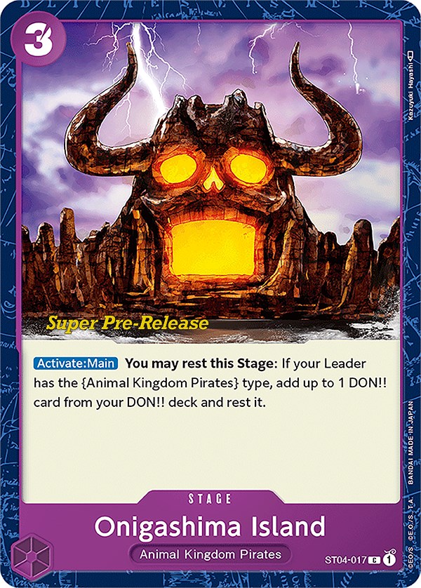 Onigashima Island [Super Pre-Release Starter Deck: Animal Kingdom Pirates] | Shuffle n Cut Hobbies & Games