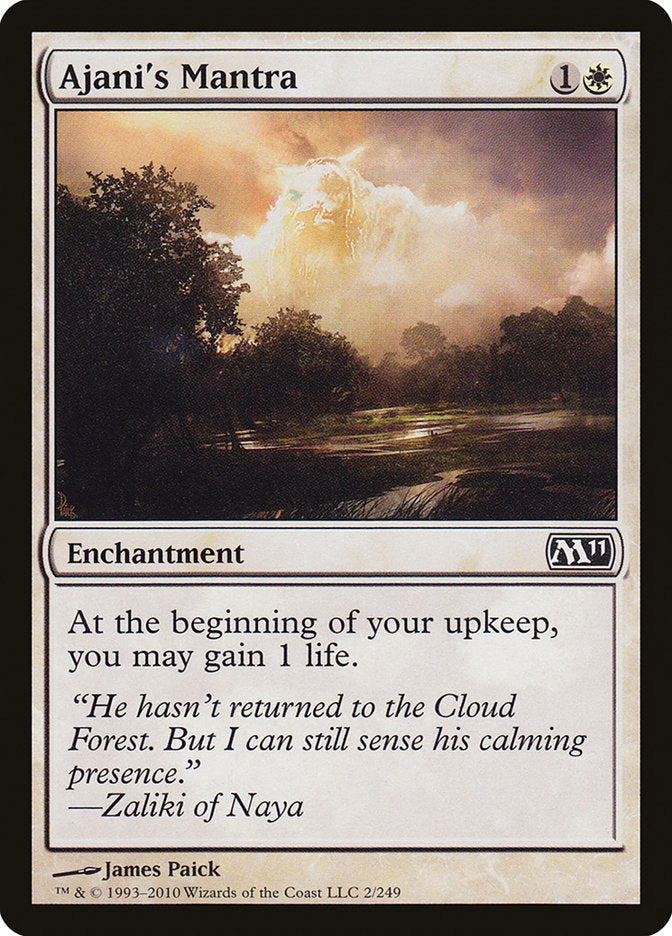 Ajani's Mantra [Magic 2011] | Shuffle n Cut Hobbies & Games