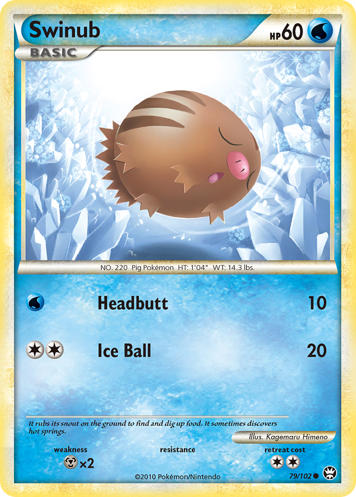 Swinub (79/102) [HeartGold & SoulSilver: Triumphant] | Shuffle n Cut Hobbies & Games