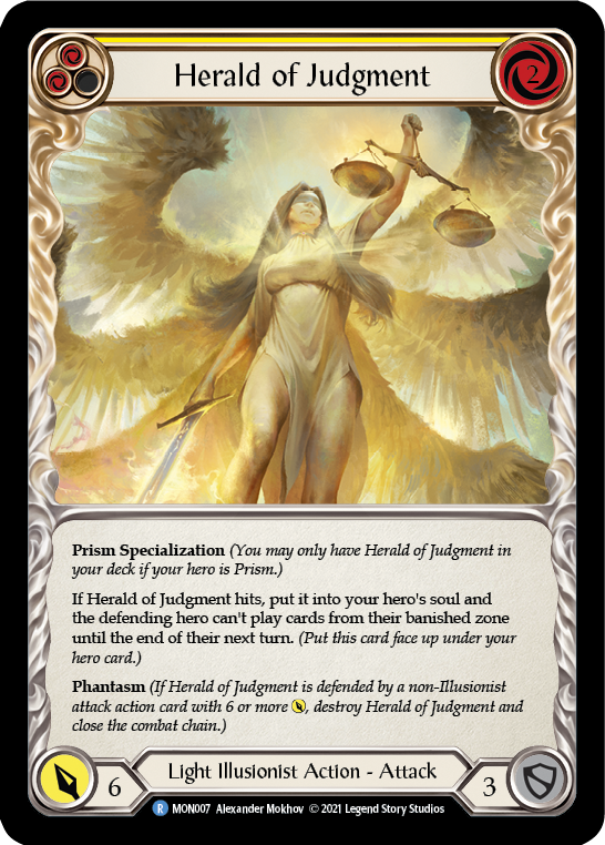 Herald of Judgment (Rainbow Foil) [MON007-RF] 1st Edition Rainbow Foil | Shuffle n Cut Hobbies & Games