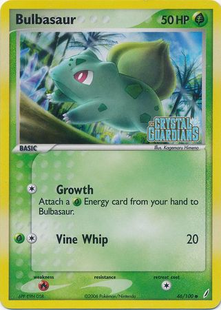 Bulbasaur (46/100) (Stamped) [EX: Crystal Guardians] | Shuffle n Cut Hobbies & Games