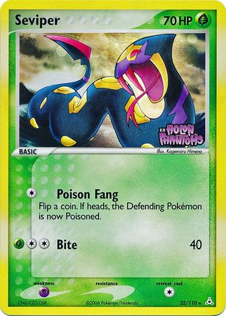 Seviper (32/110) (Stamped) [EX: Holon Phantoms] | Shuffle n Cut Hobbies & Games