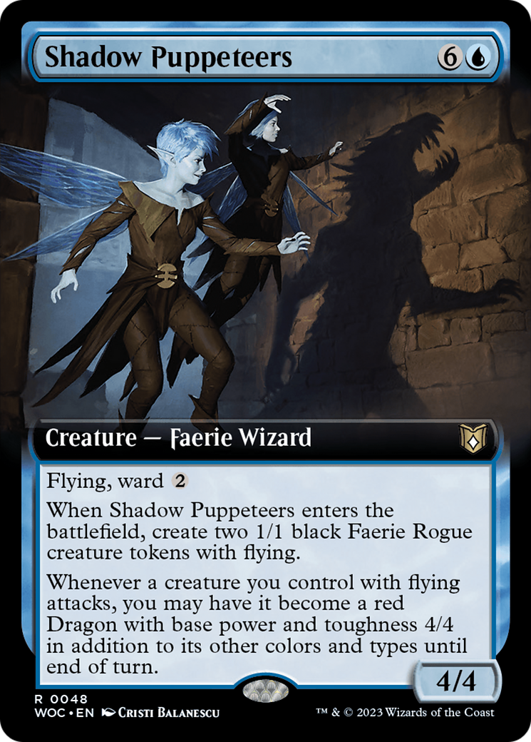 Shadow Puppeteers (Extended Art) [Wilds of Eldraine Commander] | Shuffle n Cut Hobbies & Games