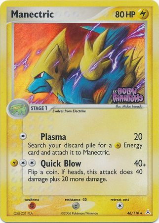 Manectric (46/110) (Stamped) [EX: Holon Phantoms] | Shuffle n Cut Hobbies & Games
