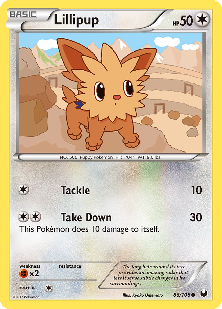 Lillipup (86/108) [Black & White: Dark Explorers] | Shuffle n Cut Hobbies & Games
