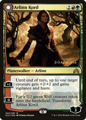 Arlinn Kord // Arlinn, Embraced by the Moon [Shadows over Innistrad Prerelease Promos] | Shuffle n Cut Hobbies & Games