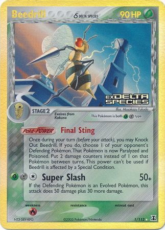 Beedrill (1/113) (Delta Species) (Stamped) [EX: Delta Species] | Shuffle n Cut Hobbies & Games