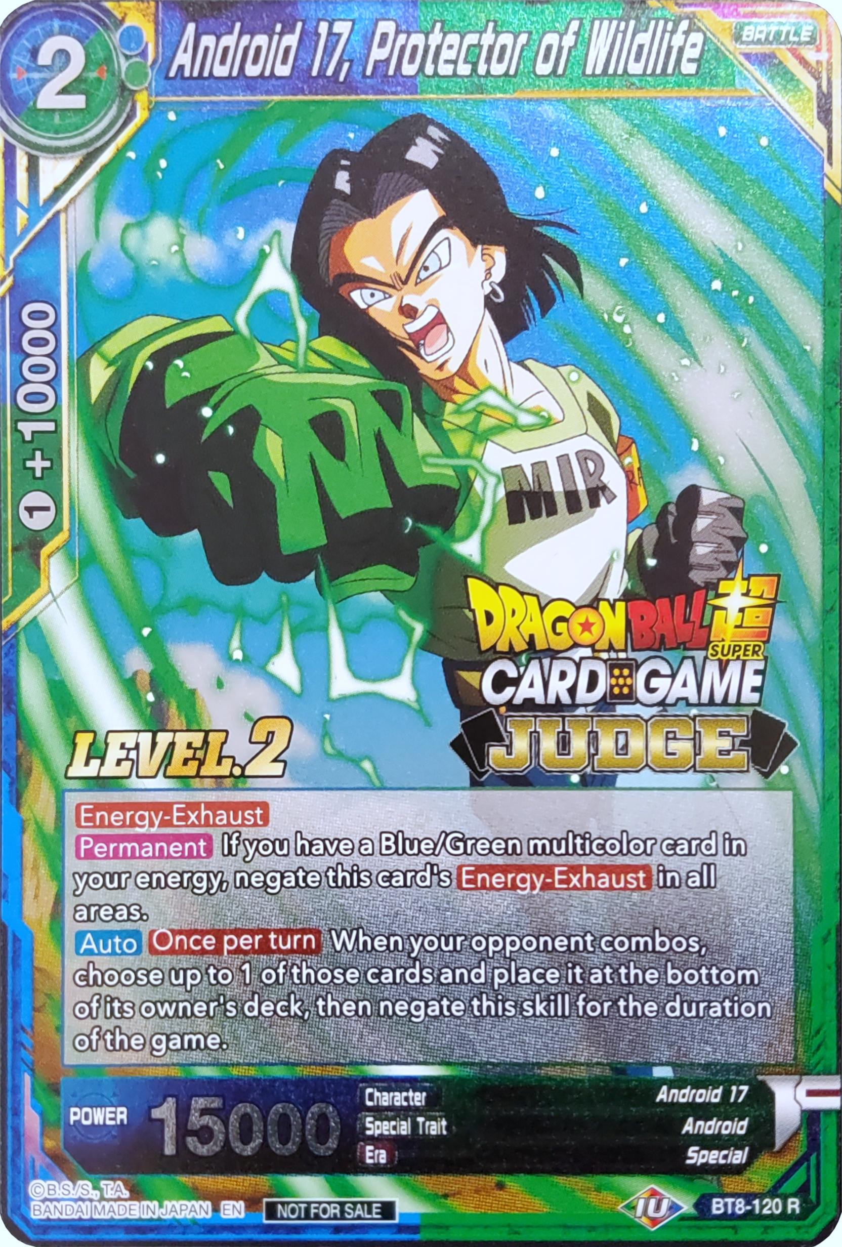 Android 17, Protector of Wildlife (Level 2) (BT8-120) [Judge Promotion Cards] | Shuffle n Cut Hobbies & Games