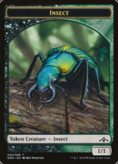 Saproling // Insect Double-Sided Token [Guilds of Ravnica Guild Kit Tokens] | Shuffle n Cut Hobbies & Games