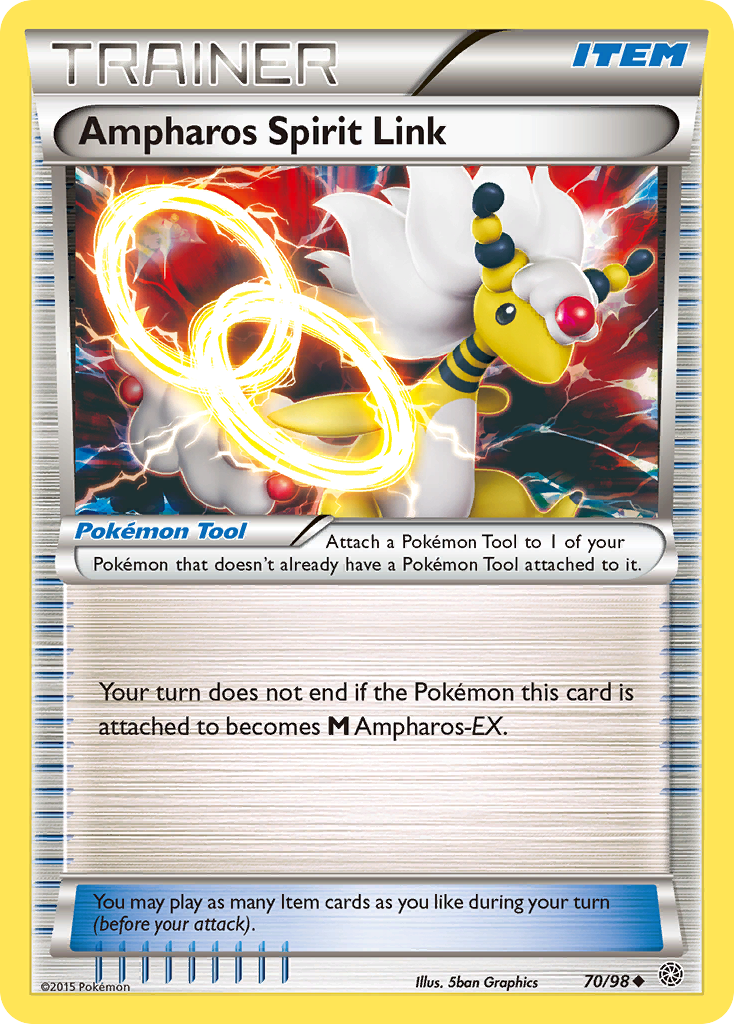 Ampharos Spirit Link (70/98) [XY: Ancient Origins] | Shuffle n Cut Hobbies & Games