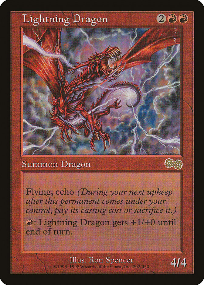 Lightning Dragon [Urza's Saga] | Shuffle n Cut Hobbies & Games
