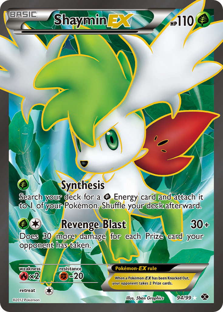 Shaymin EX (94/99) [Black & White: Next Destinies] | Shuffle n Cut Hobbies & Games