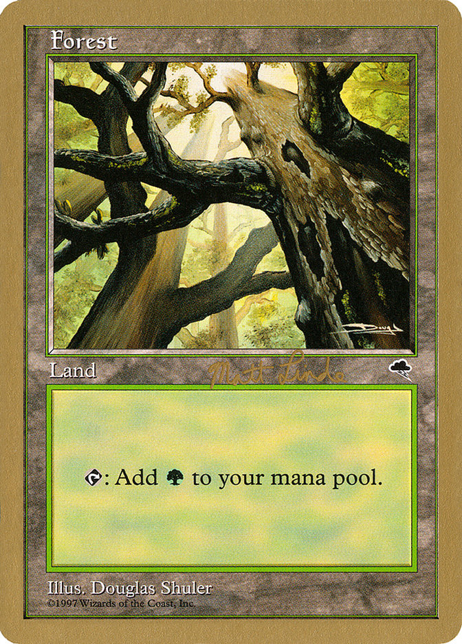 Forest (ml347a) (Matt Linde) [World Championship Decks 1999] | Shuffle n Cut Hobbies & Games