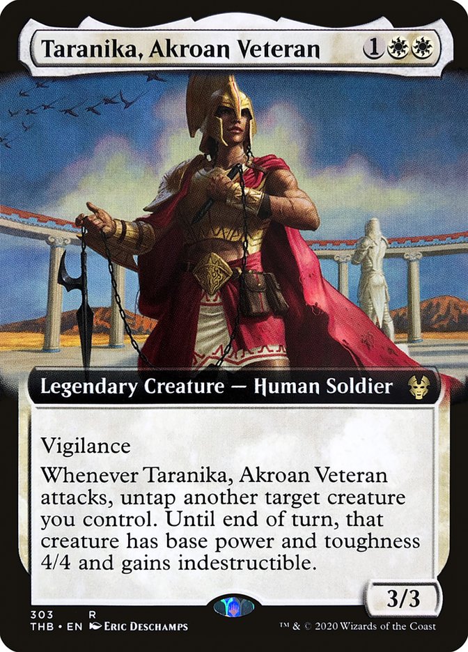 Taranika, Akroan Veteran (Extended Art) [Theros Beyond Death] | Shuffle n Cut Hobbies & Games