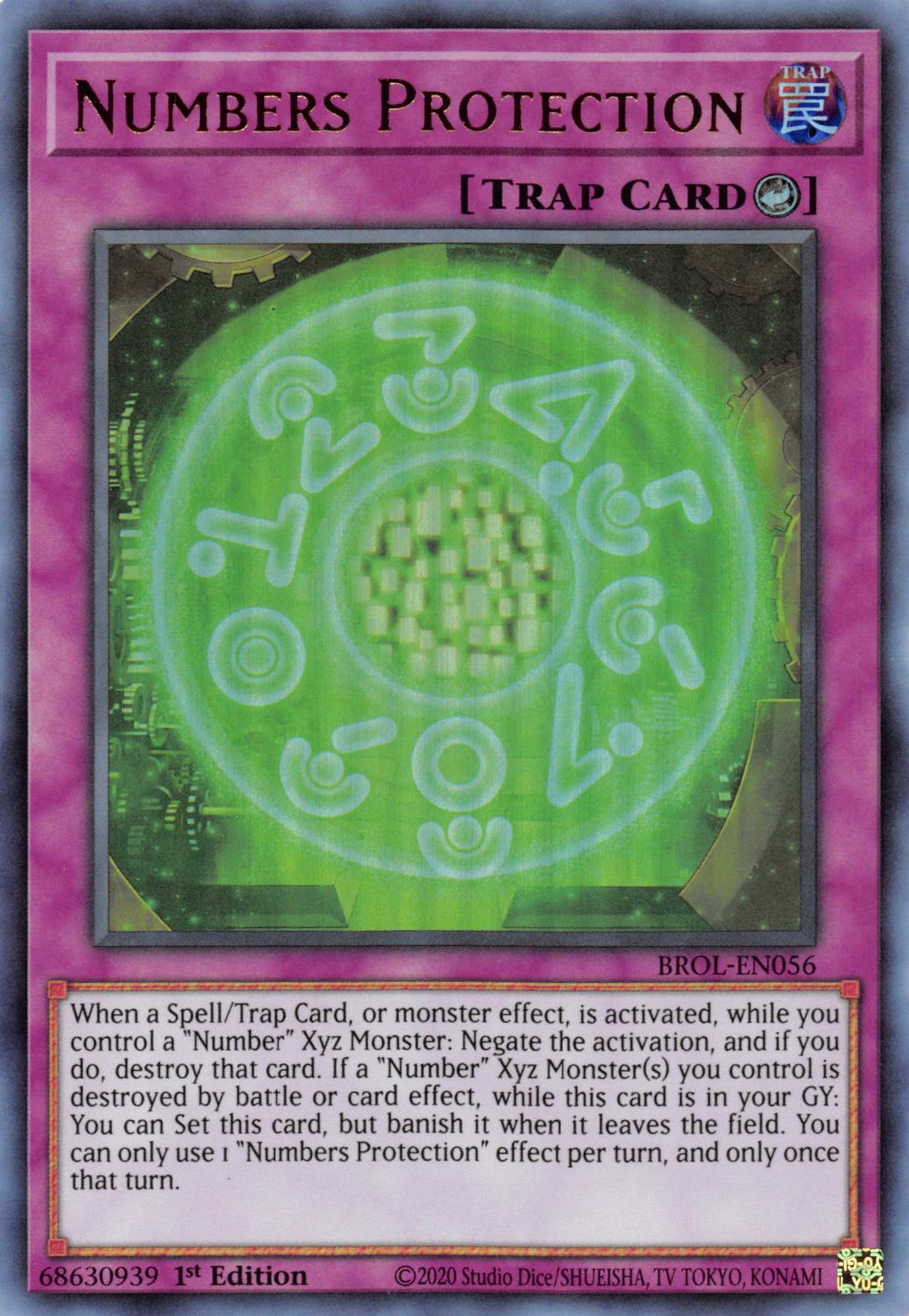 Numbers Protection [BROL-EN056] Ultra Rare | Shuffle n Cut Hobbies & Games