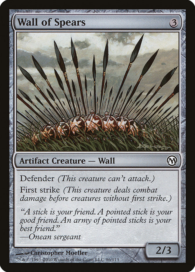 Wall of Spears [Duels of the Planeswalkers] | Shuffle n Cut Hobbies & Games
