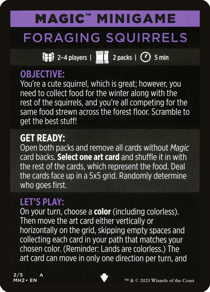 Foraging Squirrels (Magic Minigame) [Modern Horizons 2 Minigame] | Shuffle n Cut Hobbies & Games