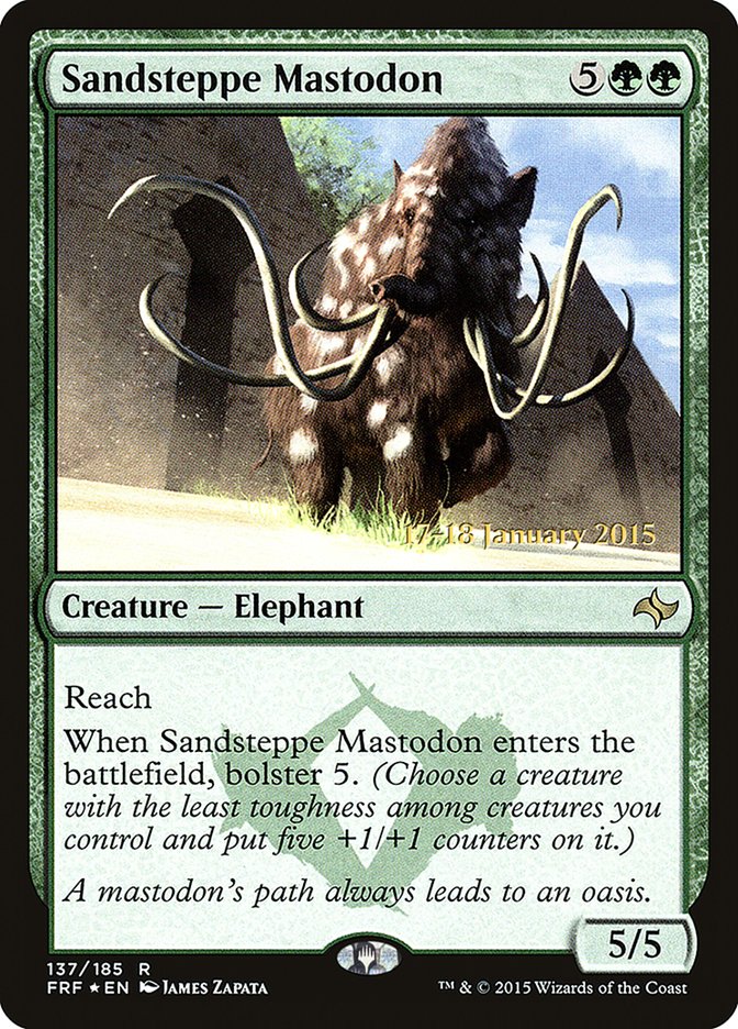 Sandsteppe Mastodon [Fate Reforged Prerelease Promos] | Shuffle n Cut Hobbies & Games