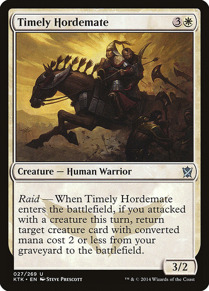 Timely Hordemate [Khans of Tarkir] | Shuffle n Cut Hobbies & Games