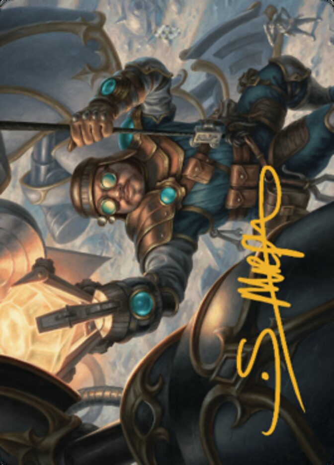 Powerstone Engineer Art Card (Gold-Stamped Signature) [The Brothers' War Art Series] | Shuffle n Cut Hobbies & Games