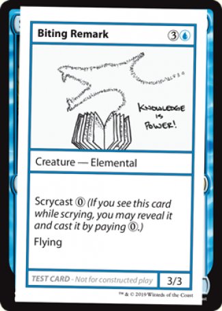 Biting Remark (2021 Edition) [Mystery Booster Playtest Cards] | Shuffle n Cut Hobbies & Games