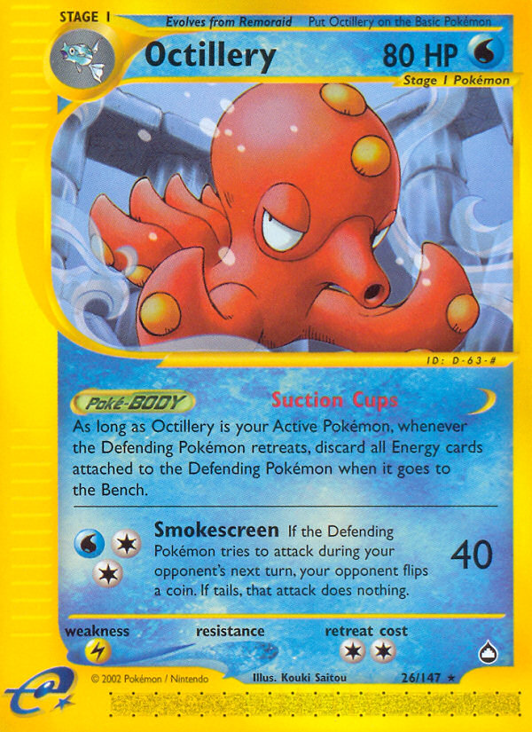 Octillery (26/147) [Aquapolis] | Shuffle n Cut Hobbies & Games