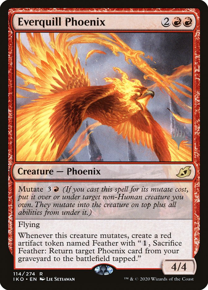 Everquill Phoenix (Promo Pack) [Ikoria: Lair of Behemoths Promos] | Shuffle n Cut Hobbies & Games