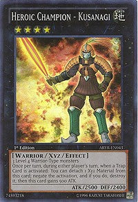 Heroic Champion - Kusanagi [ABYR-EN043] Super Rare | Shuffle n Cut Hobbies & Games