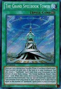 The Grand Spellbook Tower [ABYR-EN060] Secret Rare | Shuffle n Cut Hobbies & Games