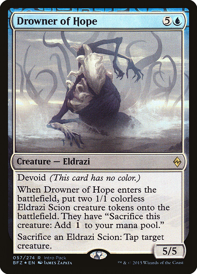 Drowner of Hope (Intro Pack) [Battle for Zendikar Promos] | Shuffle n Cut Hobbies & Games