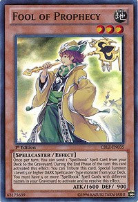 Fool of Prophecy [CBLZ-EN035] Super Rare | Shuffle n Cut Hobbies & Games