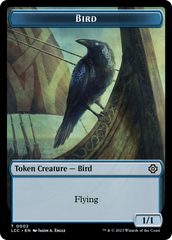 Bird // Merfolk (0003) Double-Sided Token [The Lost Caverns of Ixalan Commander Tokens] | Shuffle n Cut Hobbies & Games