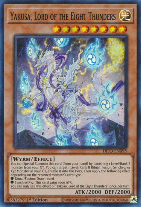 Yakusa, Lord of the Eight Thunders [DIFO-EN095] Super Rare | Shuffle n Cut Hobbies & Games