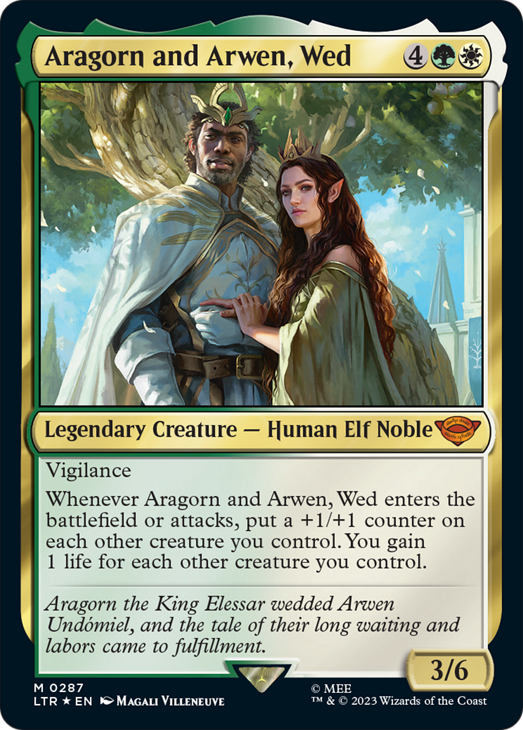 Aragorn and Arwen, Wed [The Lord of the Rings: Tales of Middle-Earth] | Shuffle n Cut Hobbies & Games